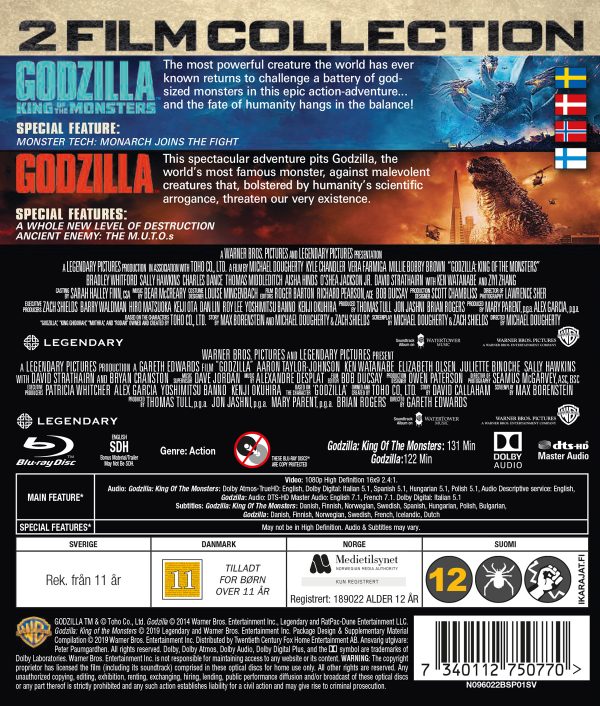 GODZILLA 1-2 (2 disc) - Blu-ray GODZILLA 1-2 (2 disc) - Blu-ray